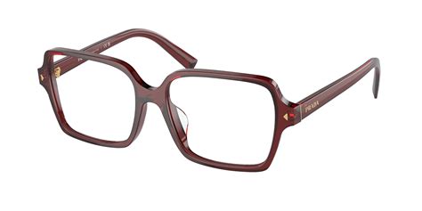 Prada PR A02V Eyeglasses 16P1O1 Red 